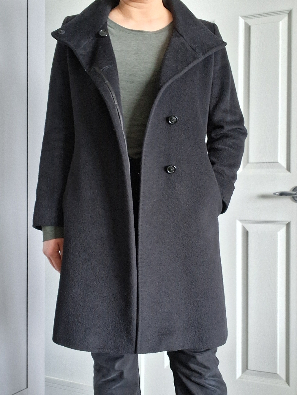 Cinzia Rocca Wool Alpaca Coat Size US 10 MEDIUM Made In Italy VGUC